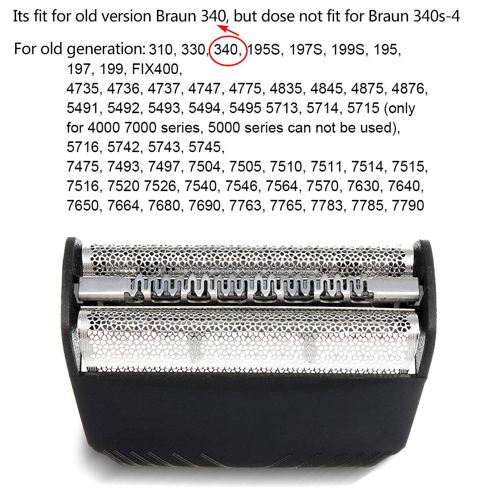 30B Replacement Foil Head Cutter Blades For BRAUN Electric Shaver 7000 4000 Series 195S,197S,199S,195,19799199 400 FIX400
