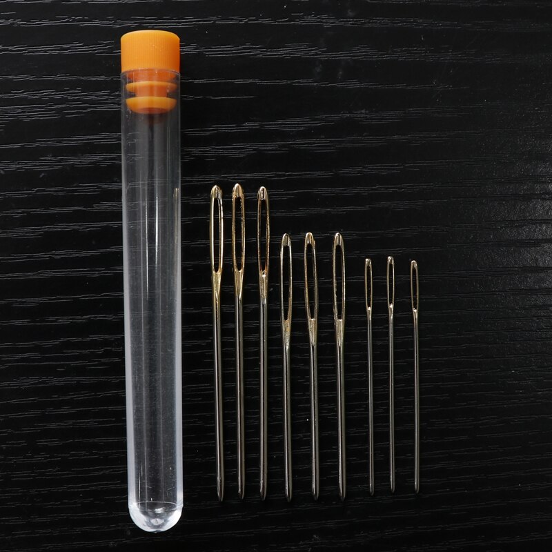Transparent Needle Bottled Big Eye Blunt Hand Sewing Needle Set DIY Embroidery Wool Sweater Needle