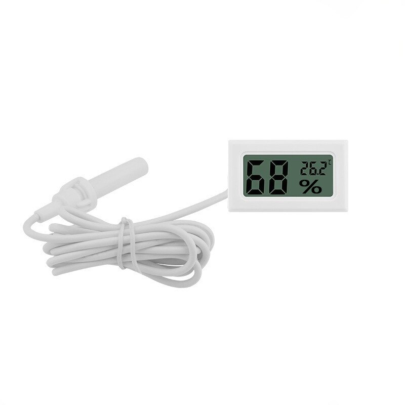 Embedded Digital Hygrometer Humidity Gauge Monitor Digital Thermometer Humidity Electronic Instruments Hygrometer Temperature 2: FY-12 1.5m white