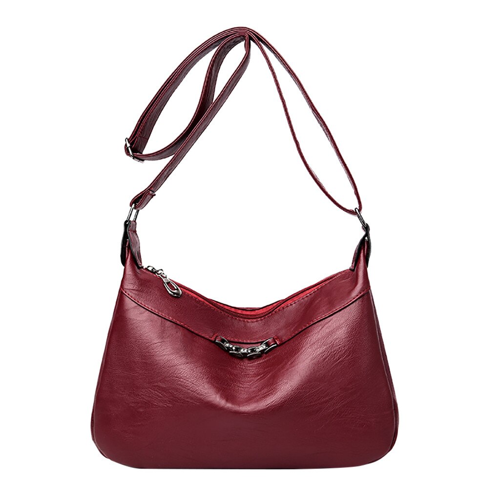 Neue Trend Weibliche Einfache Schulter Messenger Taschen Womens Casual Wilden Crossybags bolsos mujer de marca famosa: Rot