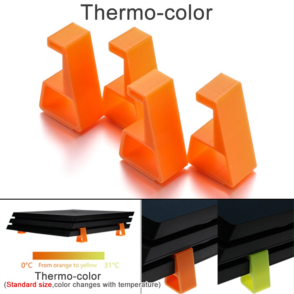 Anti-skid caso di disegno Del Basamento della Staffa Per Playstation 4 Per PS4 Per Sottile Pro Piedi Stand Console Orizzontale Macchina del Gioco di raffreddamento Gambe: Themocolor 1 For PS4