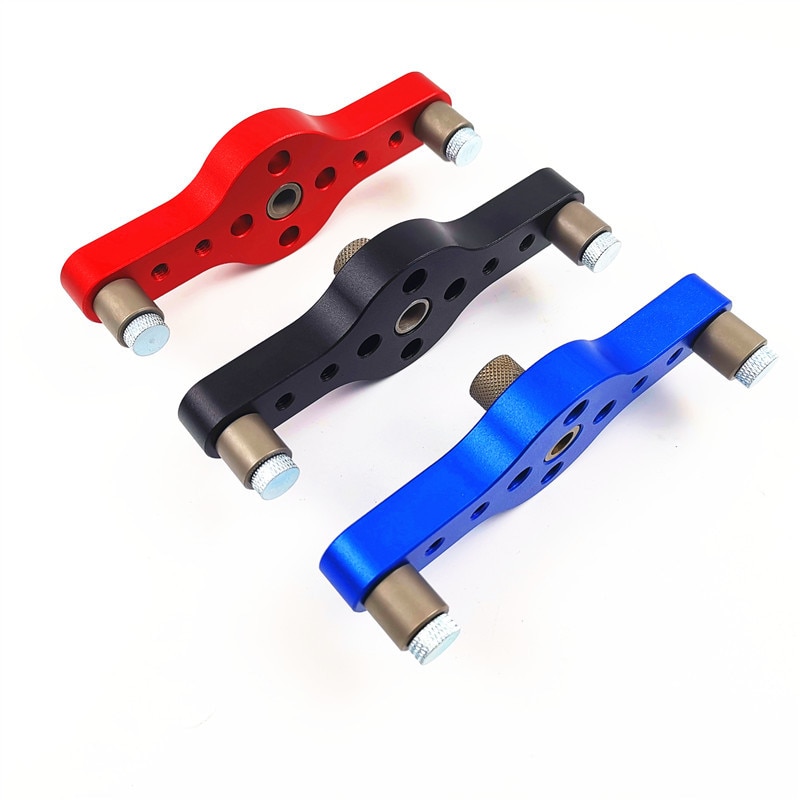 Vertikal lomme hull jig 6/8/10mm trebearbeiding dowelling selvsentrerende drill guide kit tre boring locator hull puncher