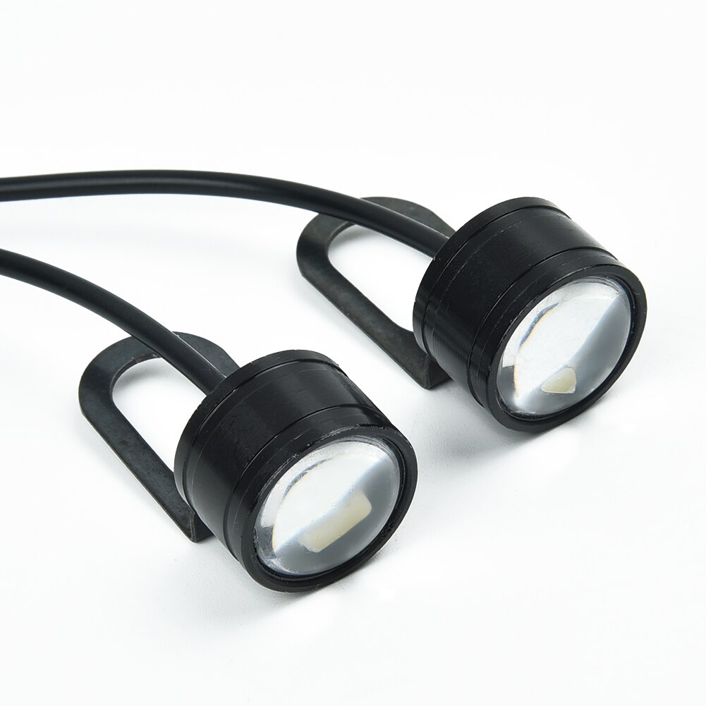 2Pcs Set White 12V Motorcycle White LED Spotlight Headlight Driving Light Fog Lamp 21.5*20*47mm Brand And