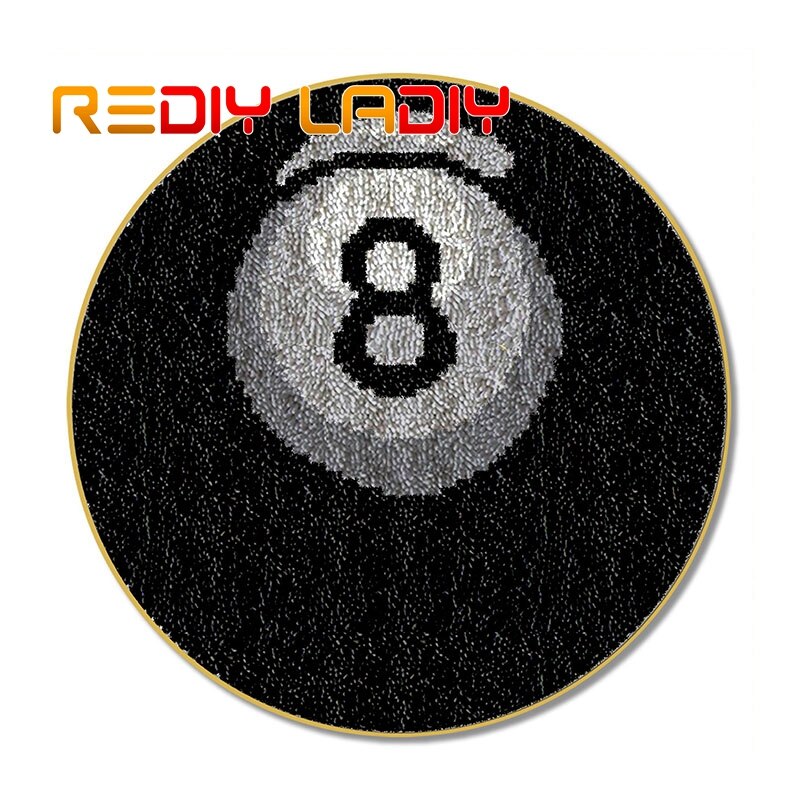 Latch Hook Rug Kits Crocheting Carpet Rug Christmas Wreath Acrylic Yarn Printed Canvas Cushion Mat Crochet Wall Tapestry Crafts: ZD632