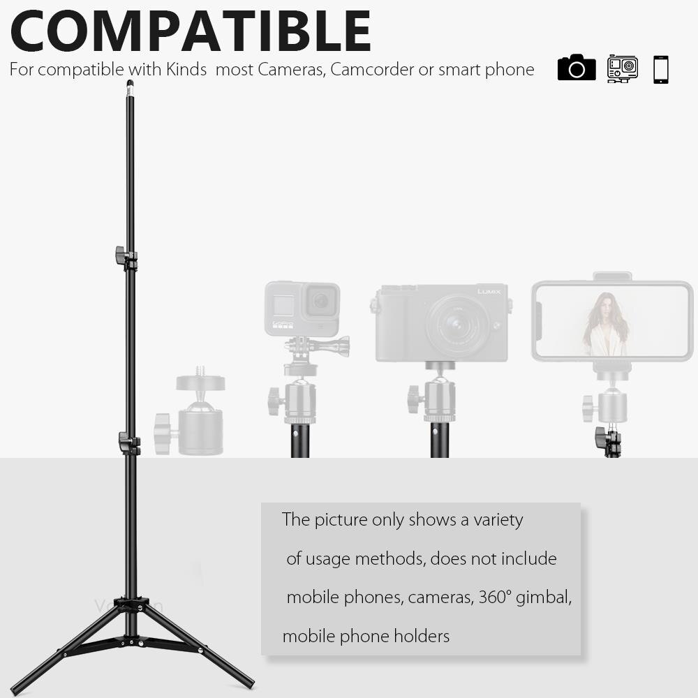 Vamson Kan Foto 'S Nemen Video, Live-uitzending Selfie Stok Statief Voor Telefoon Camera Stands Reflectoren Foto Studio Video VLS01B