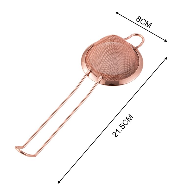 Colador de malla fina de acero inoxidable, colador de cóctel, removedor de trozos de jugo, té de la leche, café, Bar, utensilios para coctelería