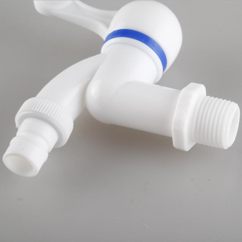 plastic faucet pp mini tap male thread white small Bibcock easy install washing machine garden