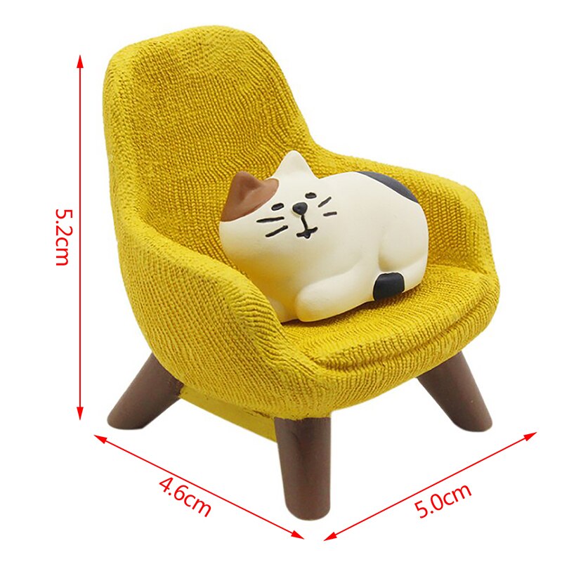 Juego de simulación de silla de sofá pequeño, muebles, modelo de juguetes para decoración de casa de muñecas: 3