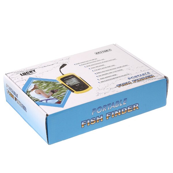 Fish Detection Sonar For Fishing Portable Wired Fish Finder 100M Depth Range Sonar Echo Sounders Fishfinder