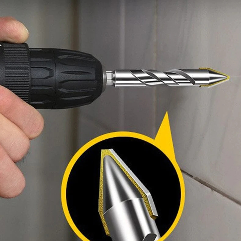 Brocas giratorias excéntricas de alta resistencia, juegos de brocas multifunción, 3/4 piezas, para madera, vidrio, azulejo y plástico