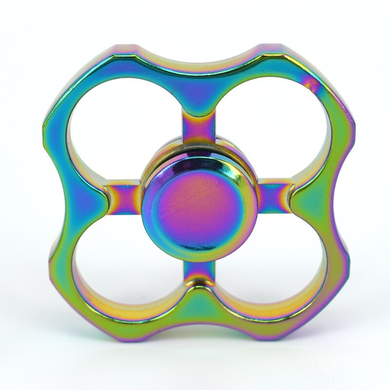 Zinc Alloy Hand Fidget Spinner Fingertip Gyro EDC Finger Spinner For Autism and ADHD Anxiety Stress Peacock Lotus Magic Eye: Style 4