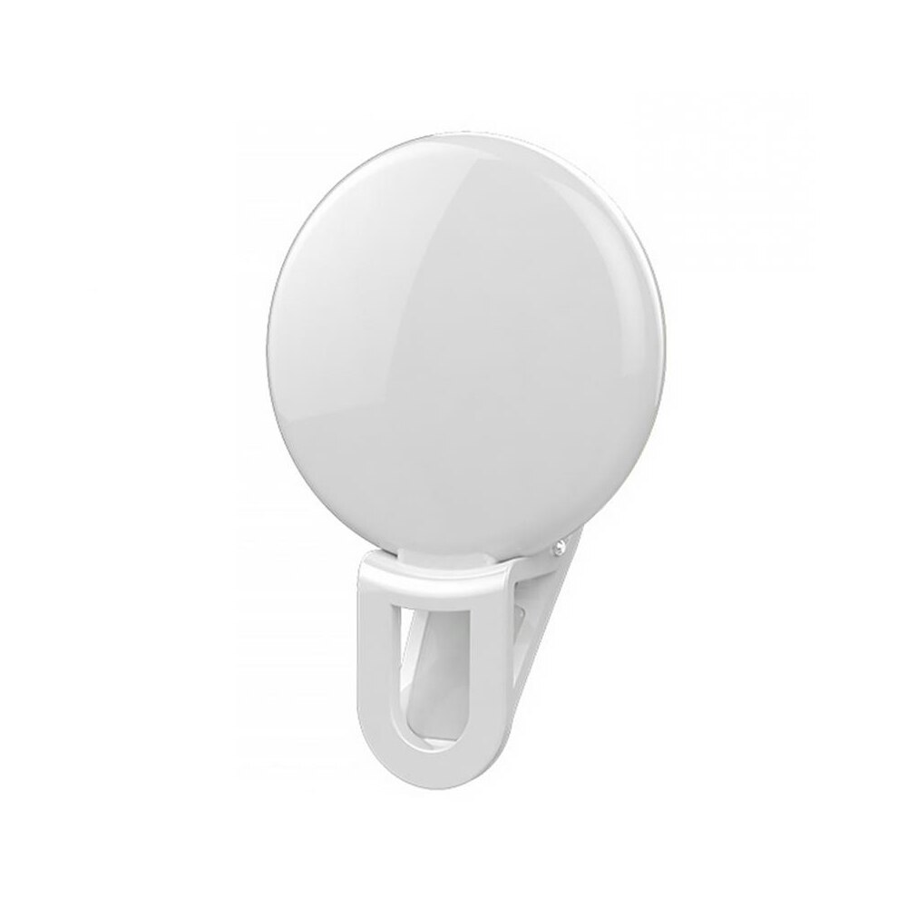 Anello di luce universale per Selfie a Led per telefono lampada da Selfie portatile a Clip luce notturna esterna Selfie miglioramento delle luci di riempimento: WHITE