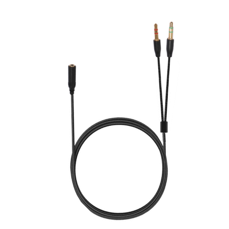 For -Razer Earphone Cable Headphone Adapter Splitter Headset Microphone For -Razer Electra/Kraken PRO 7.1 V2/Hamme