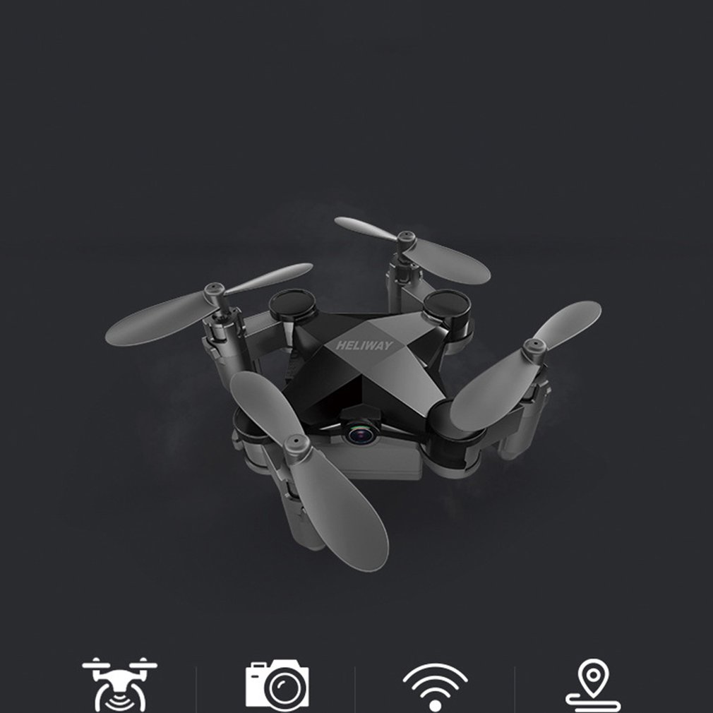 Mini foldbar quadcopter luftlegetøj mini udvidelig foldbar 222 mah svævehastighedskontakt fotografering vediografi