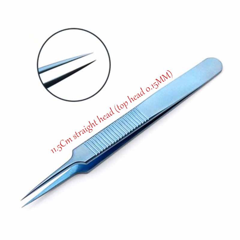 Pinzas para plantar cabello de aleación de titanio, herramienta de instrumento para implante de cabello: A