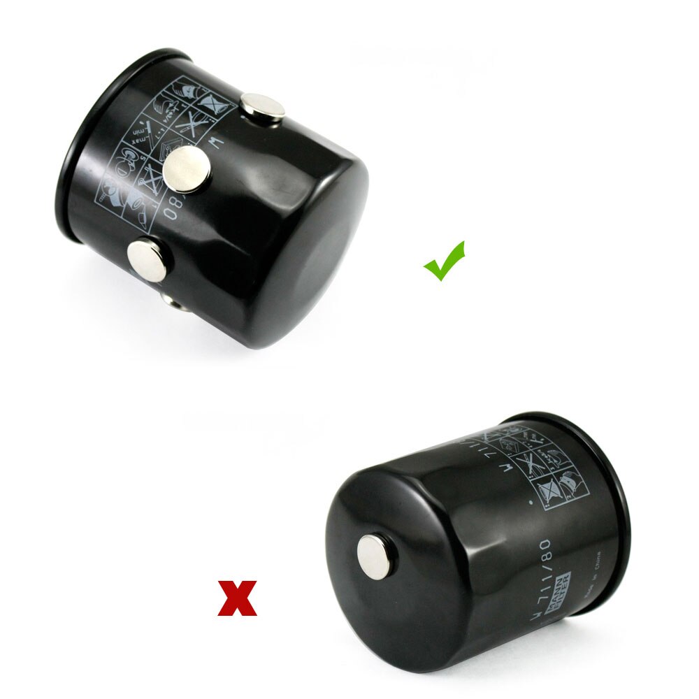 2 sztuk silny magnes adsorpcyjny ekonomizer paliwa filtr oleju silnikowego samochodu ATV SUV motocykl silnik oszczędzania oleju dla żelaza ciała