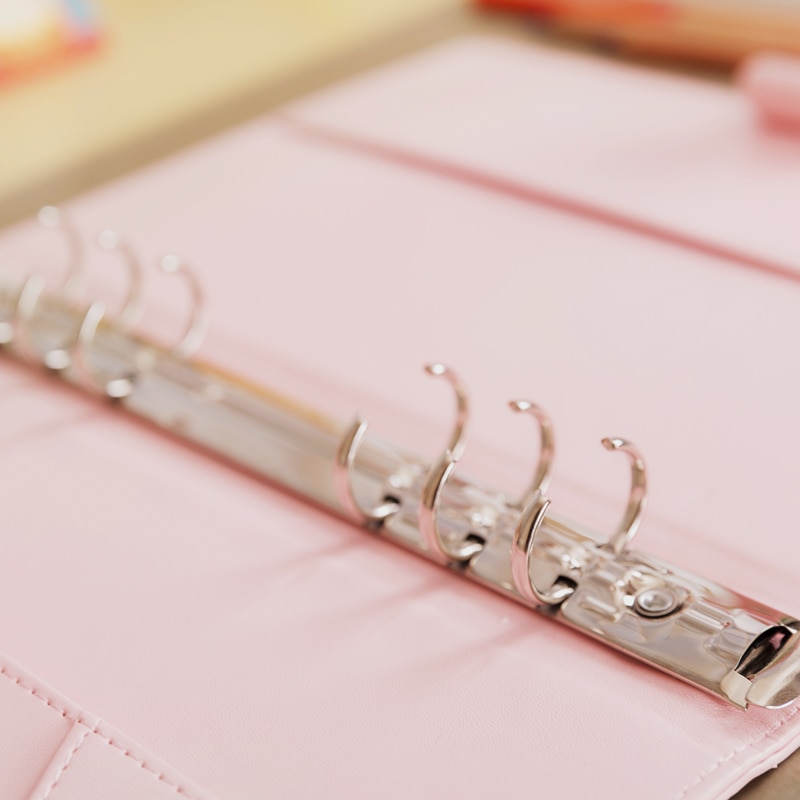 Macaron, cahier à spirale en cuir, classeur pour bureau Original, agenda personnel/hebdomadaire, organisateur d'agenda, anneau de papeterie mignon, reliure A5/A6
