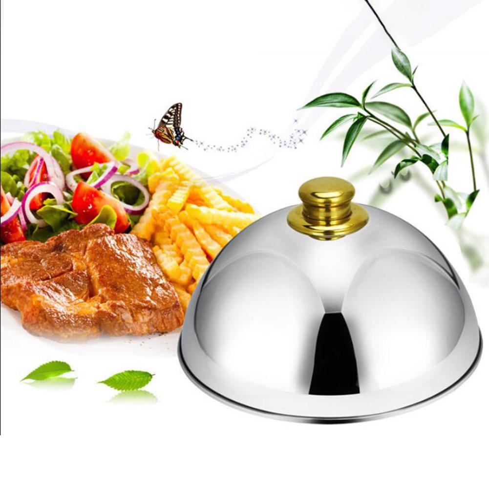 Stainless Steel Dome Food Meal Cover Steak Cover Cheese Melting Dome Serving Dish Food Cover For Home Restaurants Hotels Banquet