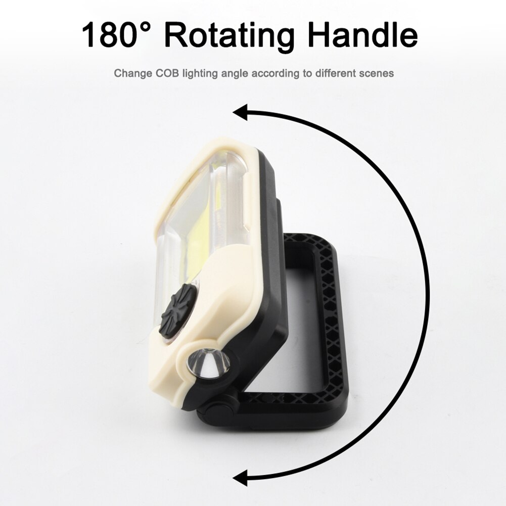 Car LED Inspection Lamp Emergency Light 8000Lm Work Light USB Rechargeable Power Output Folding Magnetic Flashlight