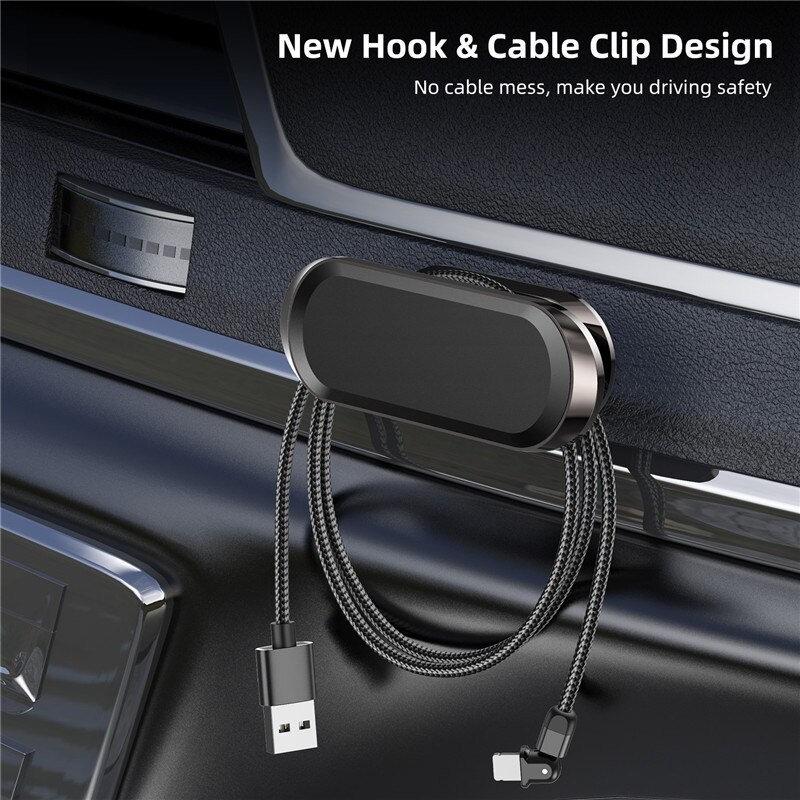 TKEY Metal Magnetic Phone Holder 360° rotating Car Phone Holder Stand For iPhone 11 Pro Zinc Alloy Magnet GPS Car Support Mount