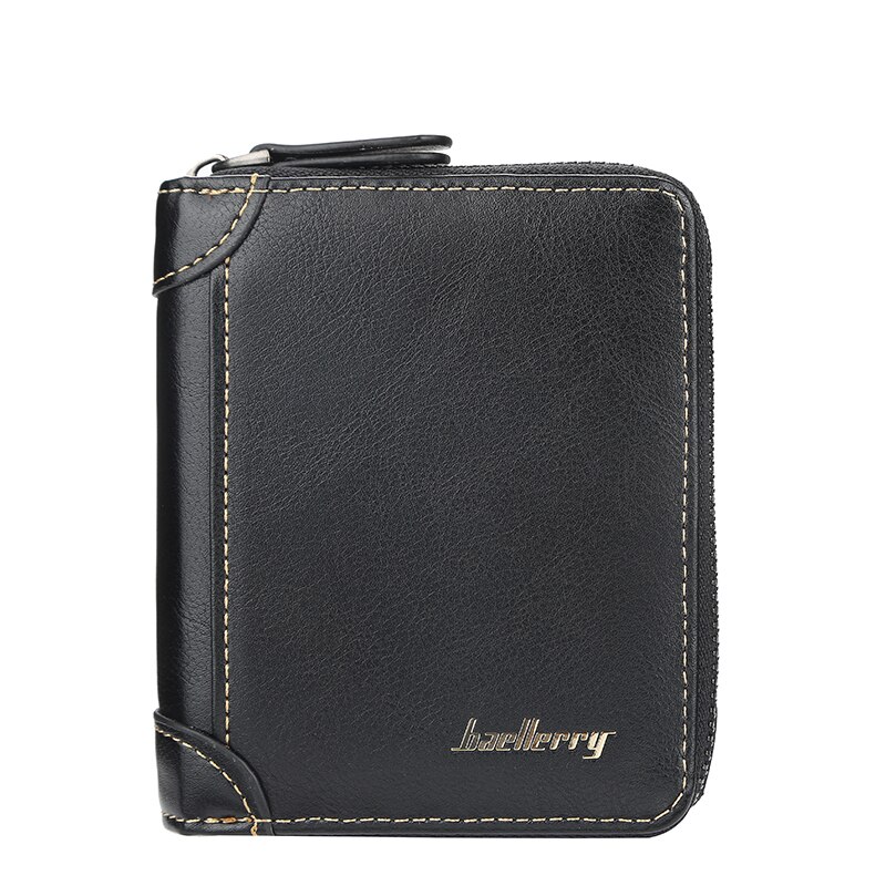 Baellerry Vintage Top Men Wallets Leather Card Holder Wallets and Purses Black Brown Small Wallet