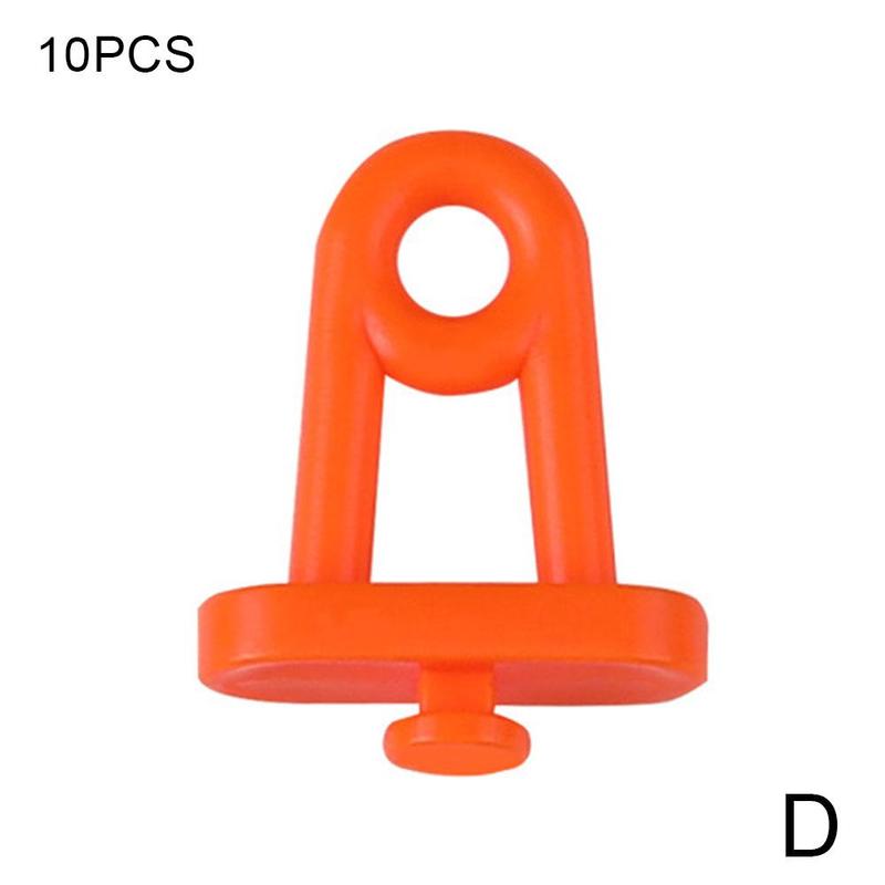 Herramientas de Hardware para colgar, cartel para colgar, Agujero colgante gancho con placa, piezas, caja de almacenamiento, Unidad de garaje, placa de agujero de plástico , 10 Uds.: D