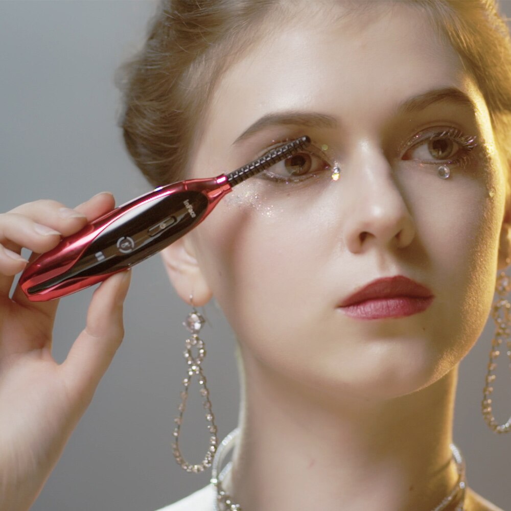Xiaomi InFace Eyelash Curling Comb Eyelash Curler USB Rechargeable Long Lasting Electric Eyelash Curler Heated Eyelash Brush