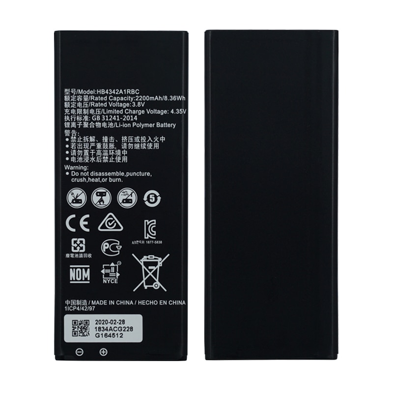 OHD Original 2200mAh HB4342A1RBC Battery For Huawei Y5II Y5 II 2 Ascend 5+ Y6 Honor 4A SCL-TL00 Honor 5A LYO-L21