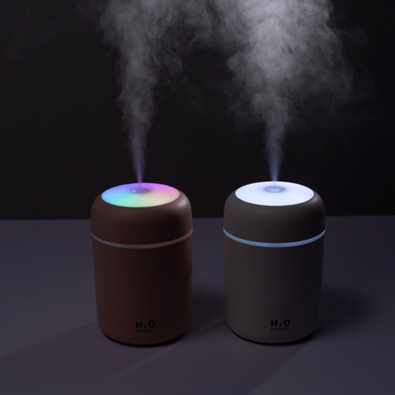 Portable 300ml Humidifier USB Ultrasonic Dazzle Cup Aroma Diffuser Cool Mist Maker Air Humidifier Purifier with Romantic Light