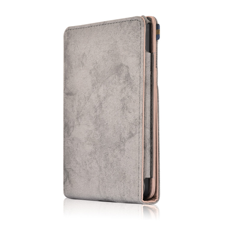 Ultradunne schokbestendige hoes voor de kobo clara clear  hd 6 inch (automatisch in- en uitschakelbaar, slim leer) voor de kobo clara hd-hoes: Sc-grijze-pen