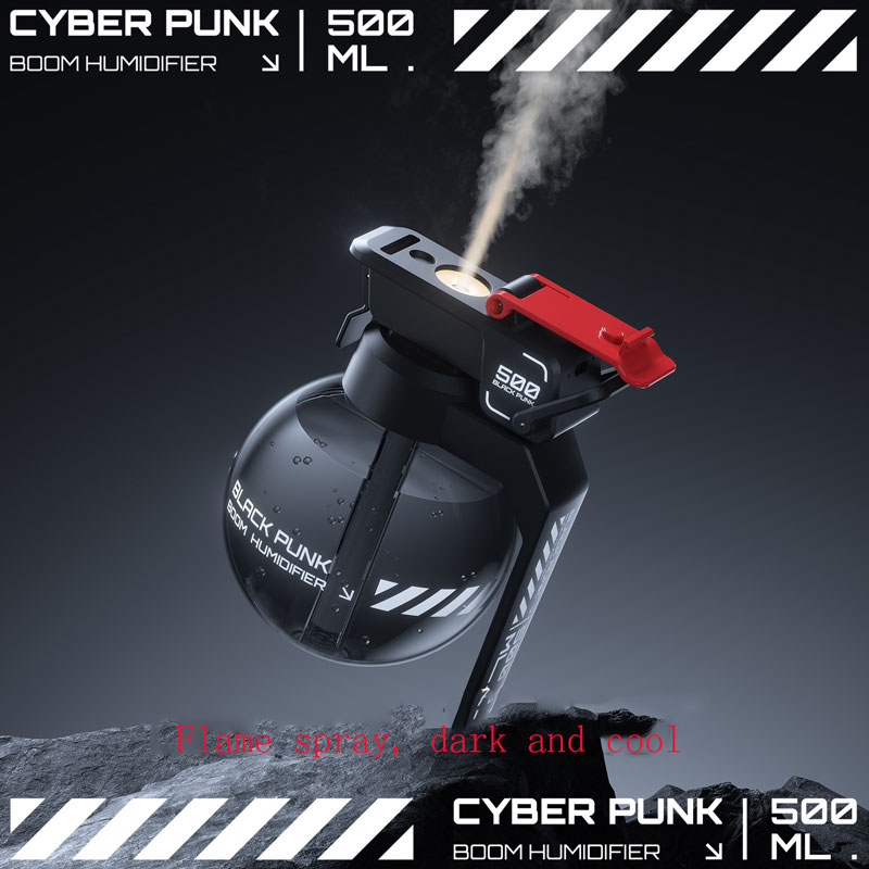 Humidificador de aire de Granada Cyberpunk, difusor de humidificador de aromaterapia de aceite esencial de Granada decorativa, para deportes electrónicos, 2025