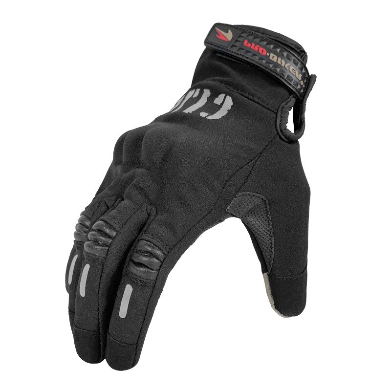 Motorcycle Gloves Touch Screen Waterproof Gloves Motorcycle Men Cycling Protective Warm Anti-Slip Motorbike Riding Gloves: XS
