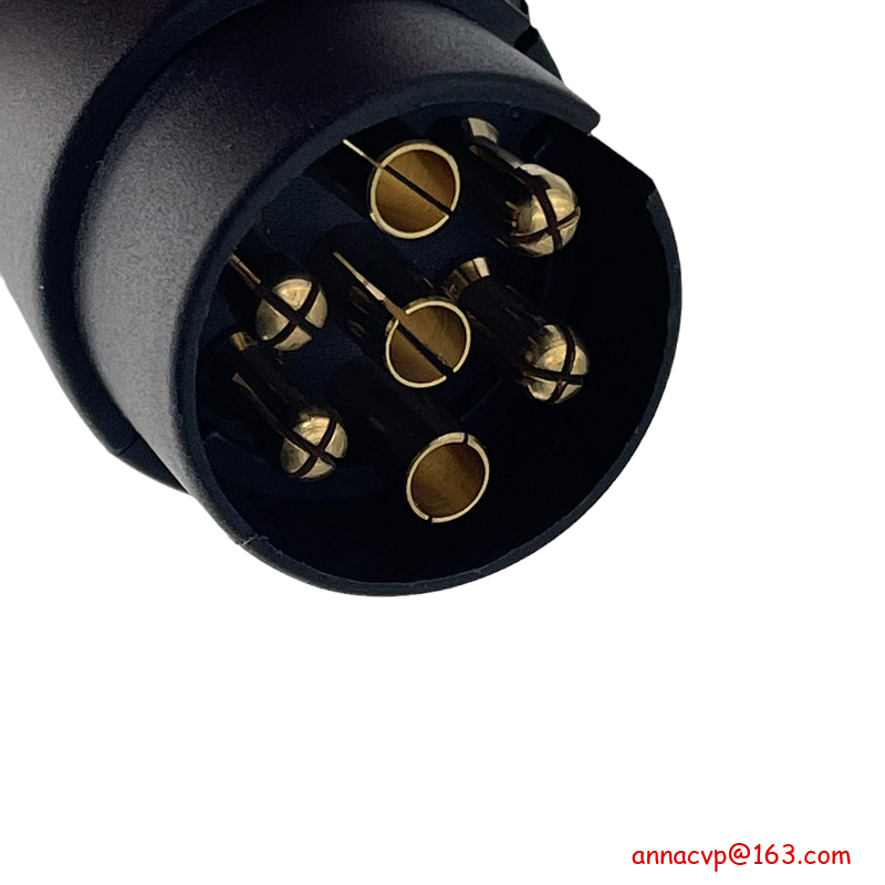 CVP-arnés de cableado de remolque, conector redondo de estilo europeo de 7 vías, adaptador de 4 enchufes planos, accesorios para autocaravanas