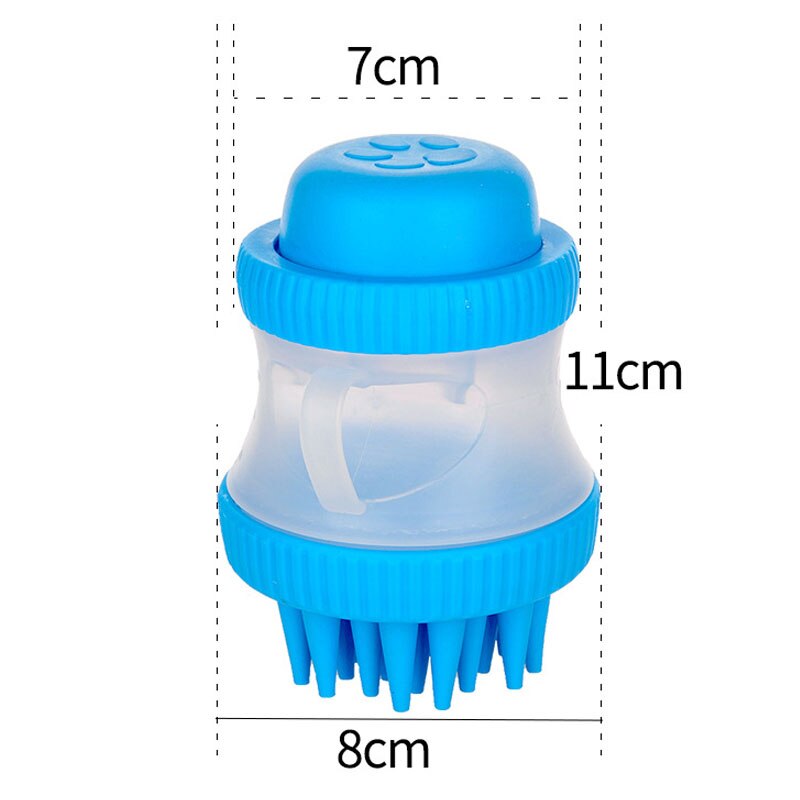 Huisdier Massage Borstel Kam Siliconen Haar Grooming Hond Bad Borstel Massage Cleaning Tool Honden Katten Douche Huisdieren Levert Accessoires: Default Title