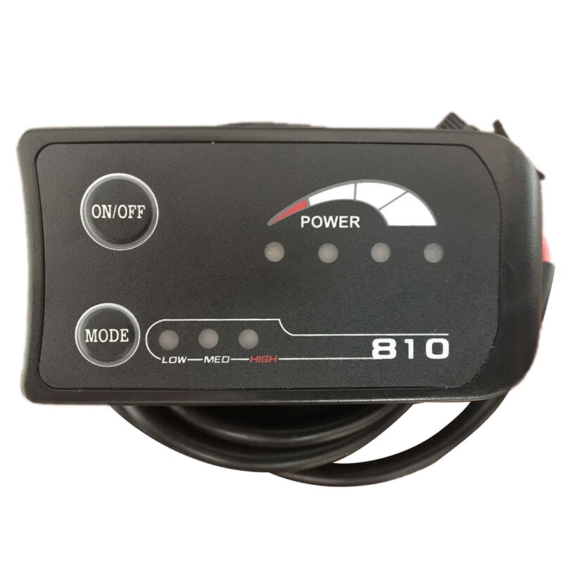 Elektrisch 810 LED-display, Elektrische Fiets 810-bediening Met 5-draads Kabelbedieningspaneel