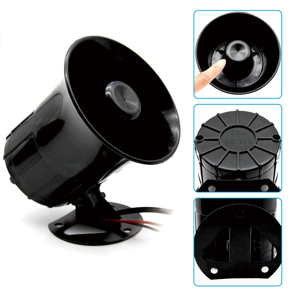 115db 12v 3 tonuri sunet puternic claxon mașină motocicletă avertisment alarmă poliție pompier claxon sirenă difuzor accesorii auto moto 20w