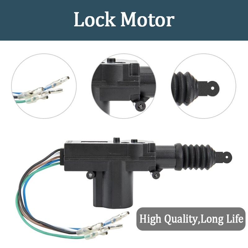 Hippcron Car Lock Door Remote Control Keyless Entry System Locking Kit with 4 Door Lock Actuator Universal 12V