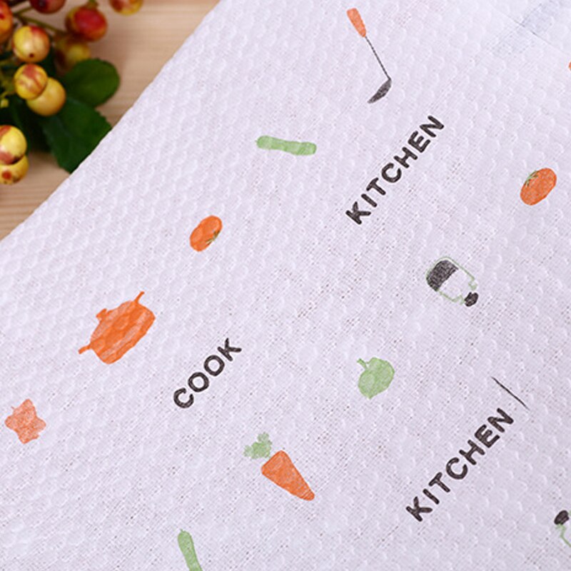 Mykt slitesterkt engangspapirhåndkle oljeabsorberende oppvaskklut papirabsorberende håndkle oppvaskklut håndkle kjøkken tegneserie utskrift