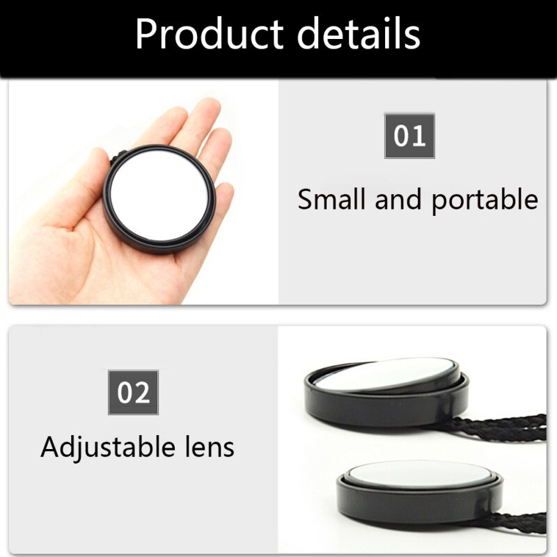 Safety Scuba Diving Diver Rear View Mirror With Lanyard BCD Gear Watersports Snorkeling Mirror Equipment Swimming