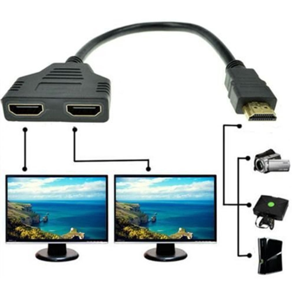 HDMI Splitter - 1 In 2 Uit - 1080P Male naar Female Converter Kabel