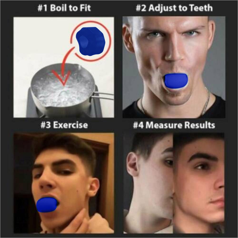Jawline motionist tone dit ansigt ansigts toner anti-rynke ansigtsmuskel kæbe træner tygge enhed