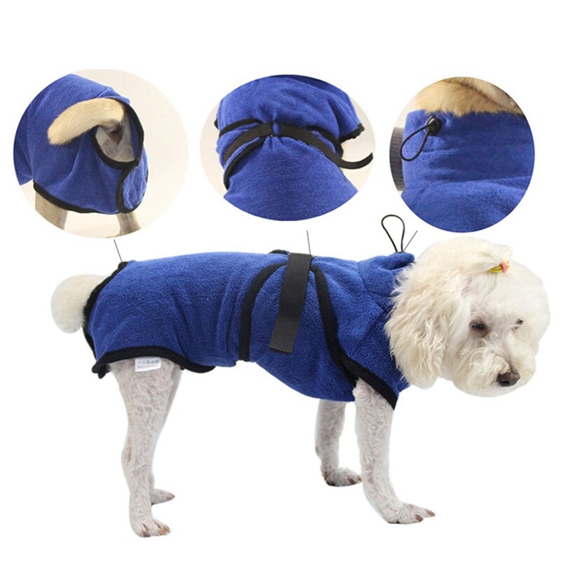 Einfarbig Haustier Bademantel Katze Hunde Winter Mantel Schlecht Pyjama Mikrofaser Saugfähigen Trocknen Handtuch für Alle Hund Rassen Pitbull Kleidung