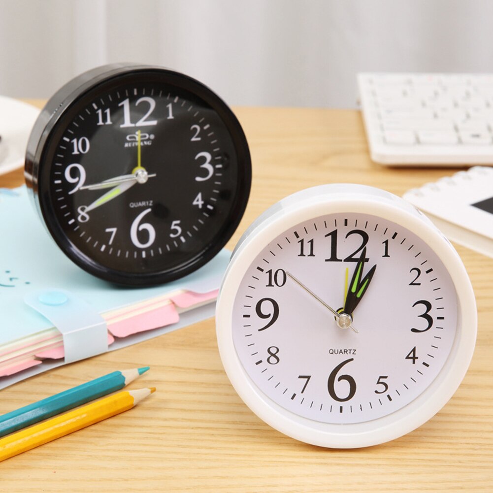 Alarm Clock Bedroom Bedside Clock Desktop Clocks Table Battery Analogue Clocks Analog Alarm Snooze Home Decoration