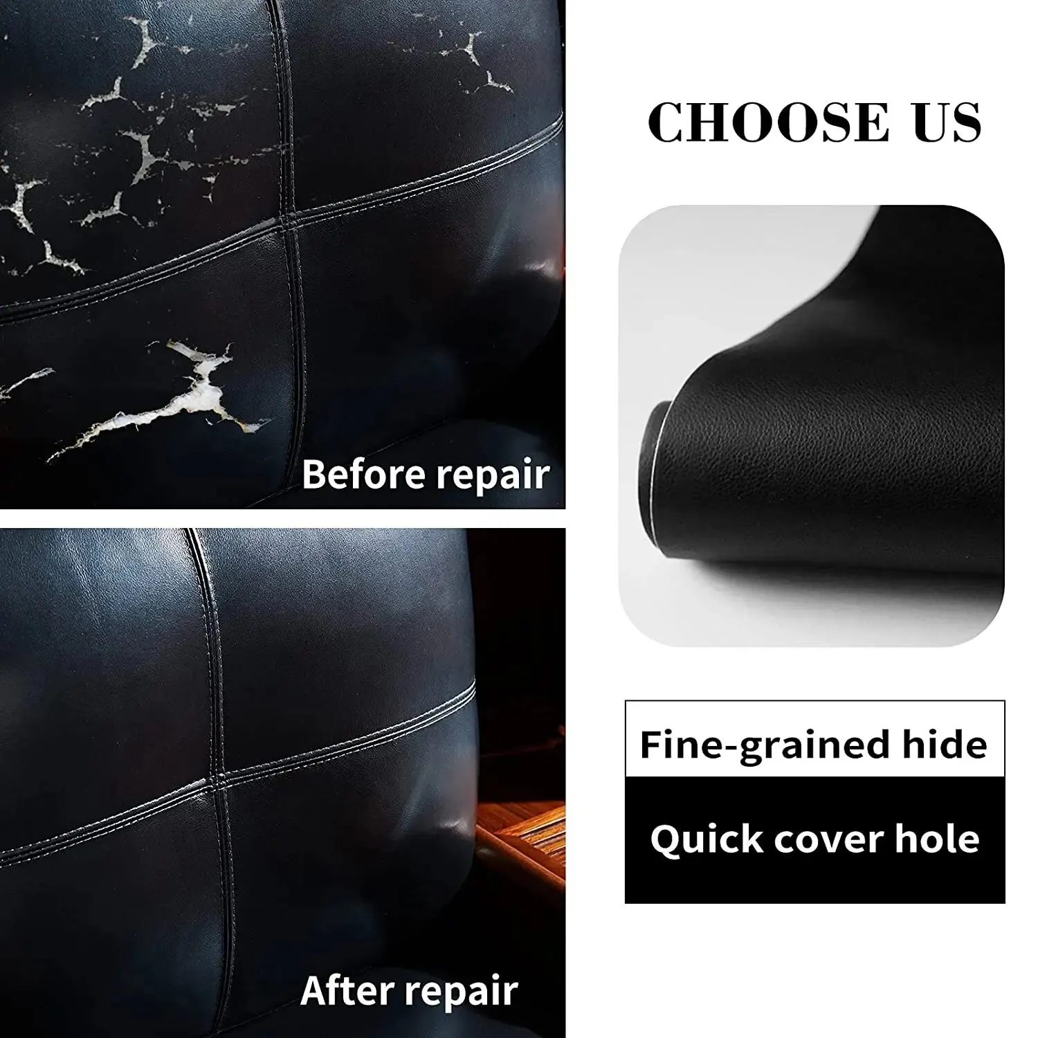 50x137cm (19,7x54inch) zelfklevende lederen reparatiepatchkit zelfklevende lederen tape voor bankmeubilair autostoelen PU bank Fab