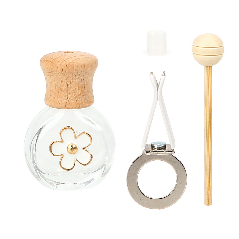 Forauto luftfrisker bil parfume klip duft tom glasflaske til æteriske olier diffuser ventil udløb ornament bil-styling