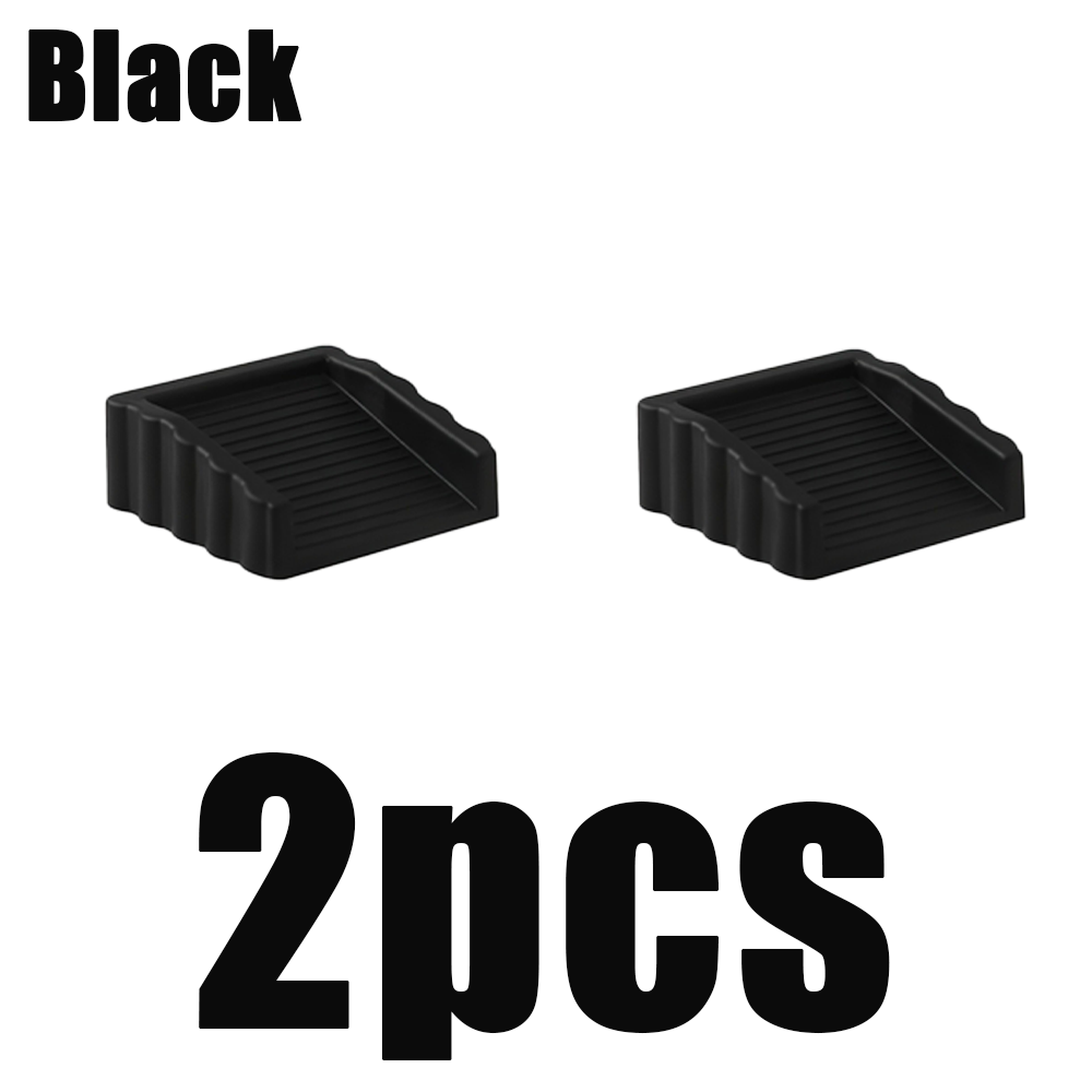 Tope de puerta a prueba de viento, Tope de puerta de suelo de madera, juego de Protector de pared de puerta de goma antideslizante y resistente para azulejos de alfombra de madera: Plata