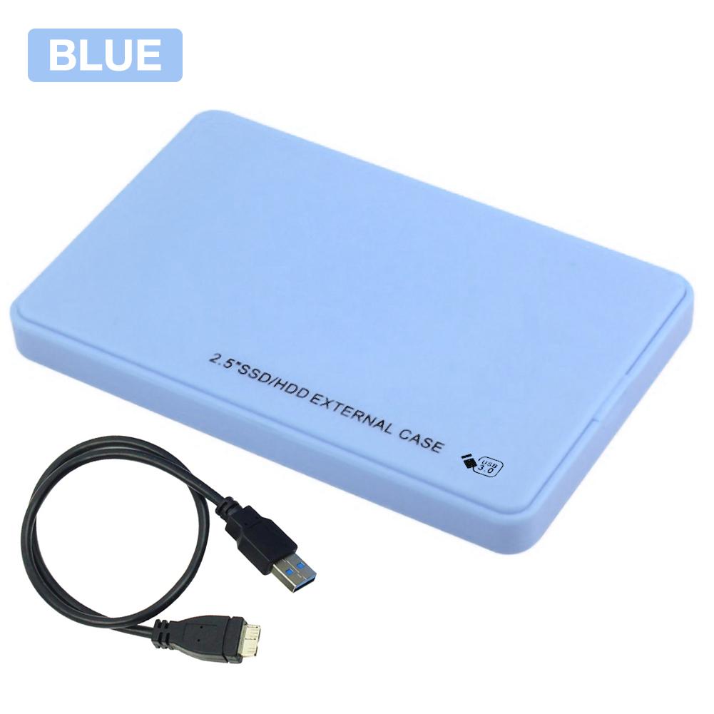 2.5 Inch Hard Drive Case USB 3.0 To SATA I/II/III Tool-Free External Hard Drive Case ABS SSD External Storage HDD Box 9.5mm 7mm