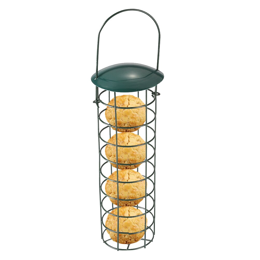 Outdoor Iron Wire Hanging Bird Seed Feeder Container Hanger Outdoor Garden Hanging Ports Seed