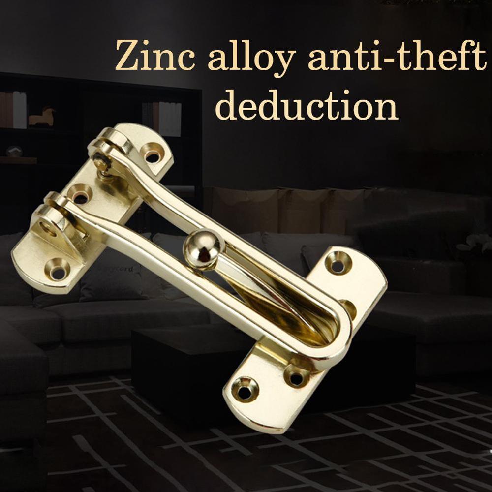 Household Door Security Guard Zinc Alloy Hasp Latch Anti-theft Cabinet Home Window Hotel Chain Locks Security Lock Door Cla I5X6