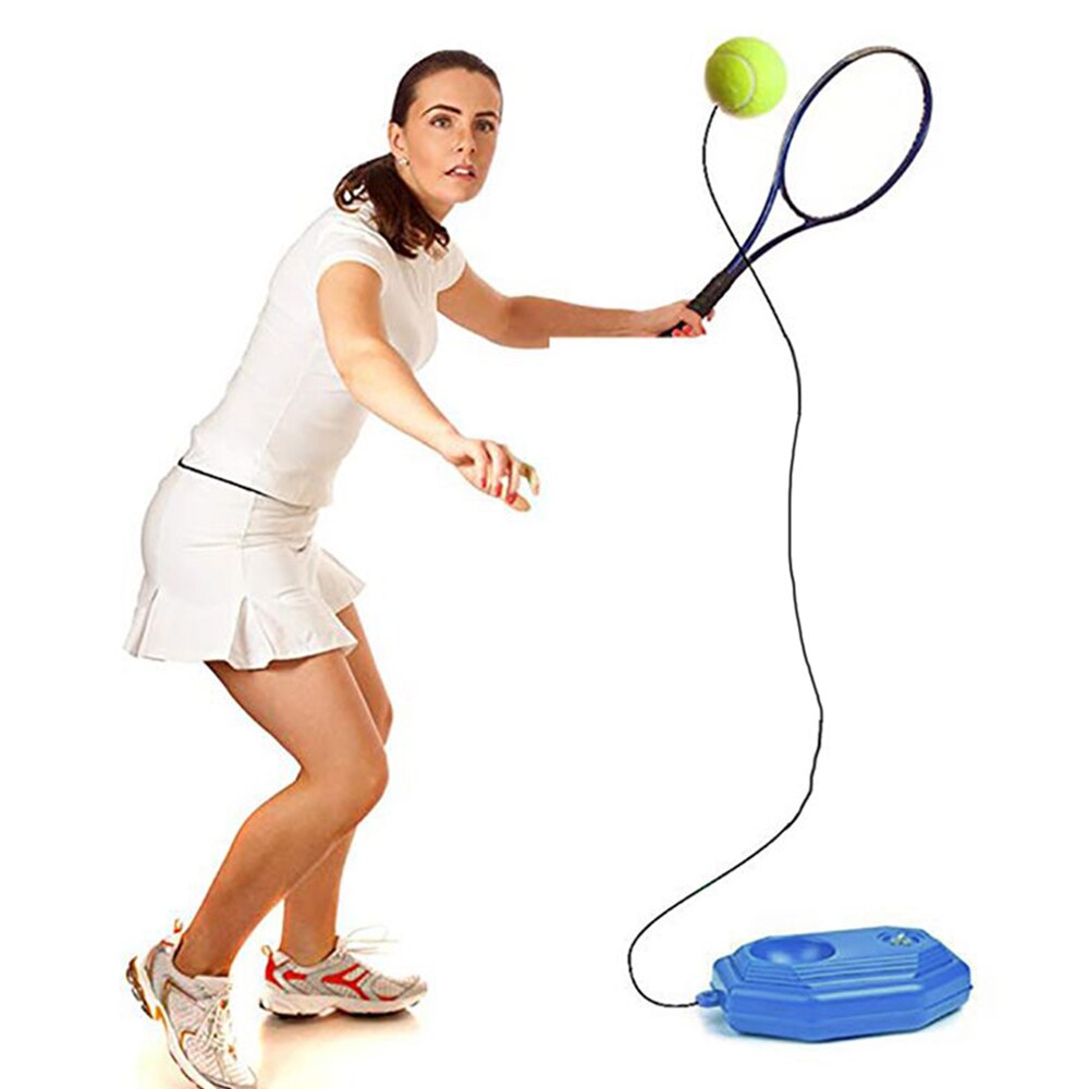 Tennis trener hjelpemiddel verktøy sett med elastisk tau ball trening selvoppgave rebound trening praksis baller trener